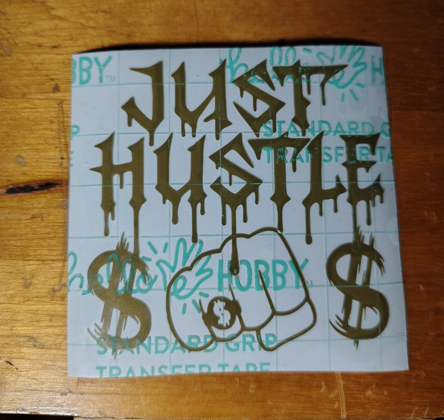 Just Hustle Vinyl decal sticker