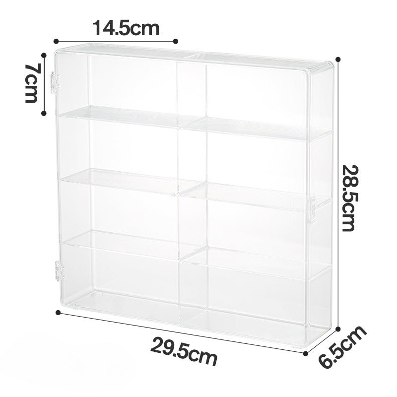 Factory Direct Sales Hot Wheels Toy Parking Space Display Rack Display Cabinet Compartment Transparent Box Car Model Storage Box