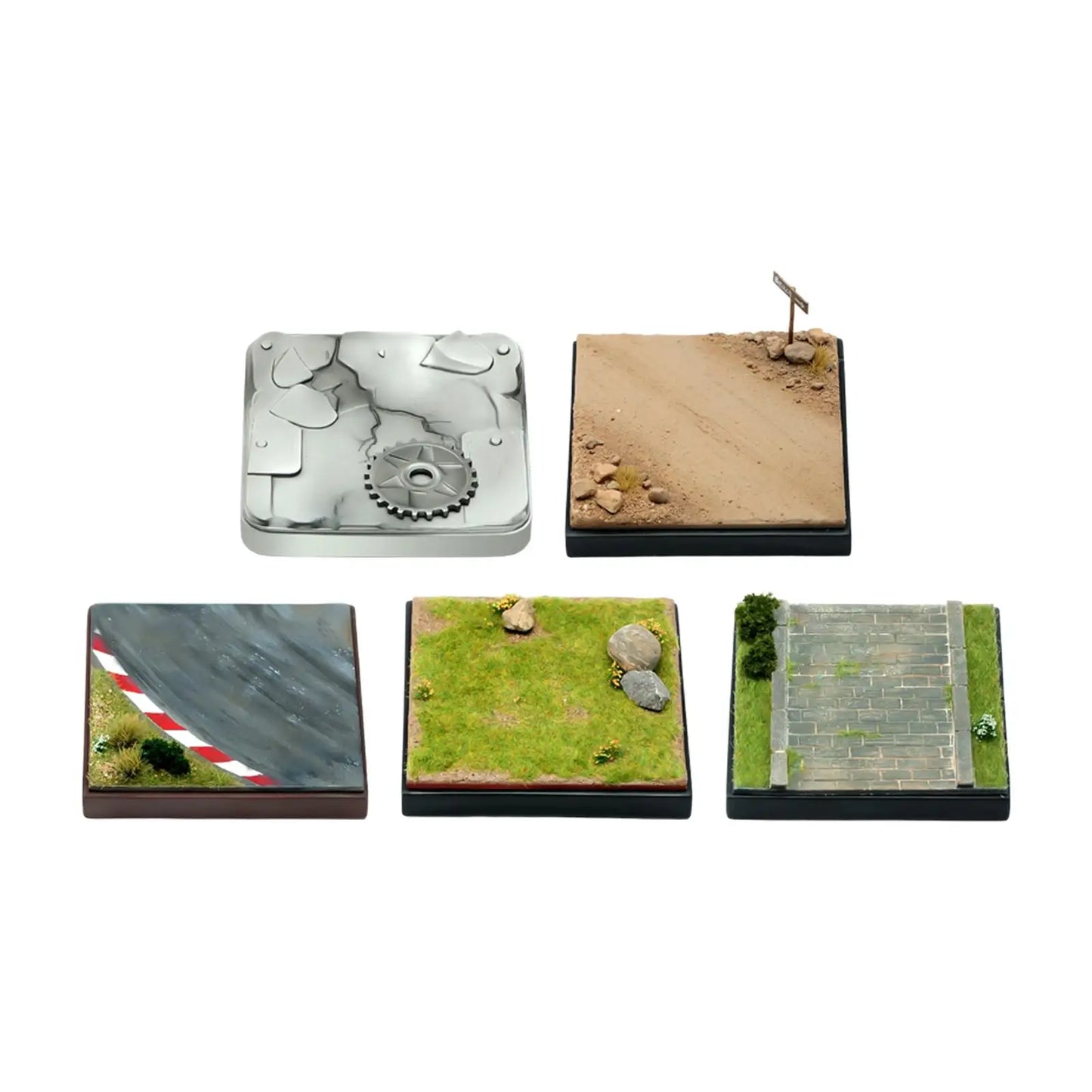1/64 Scale Display Base Diorama Base Miniature Scene Base Diecast Solid Sturdy Realistic Car Model Displays Collection Desk