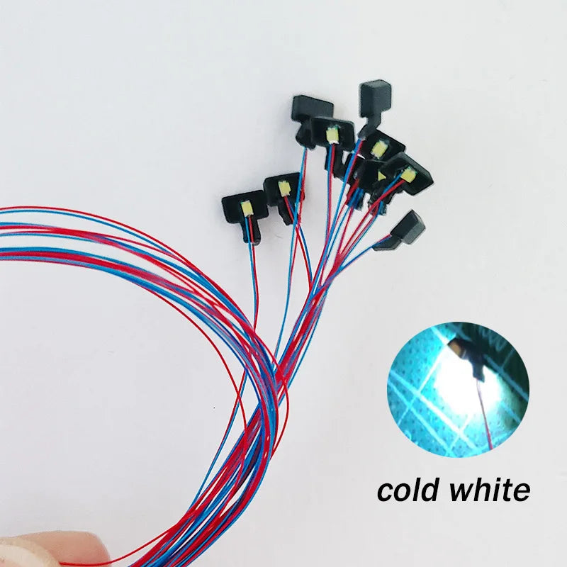 Diorama Kit Model Lamp 3v Led Light for Making Diy Miniature Sand Table Scene Lighting Layout Aceessory 10pcs/lot