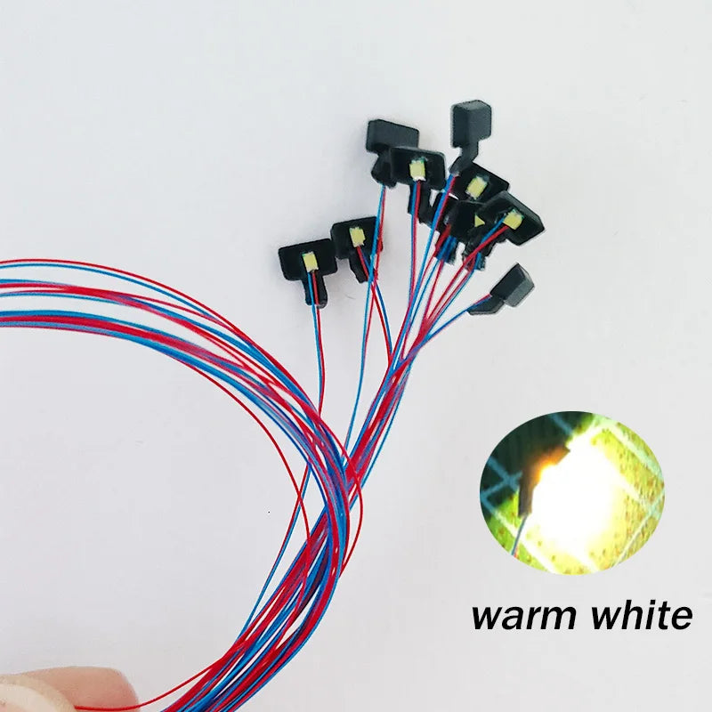 Diorama Kit Model Lamp 3v Led Light for Making Diy Miniature Sand Table Scene Lighting Layout Aceessory 10pcs/lot