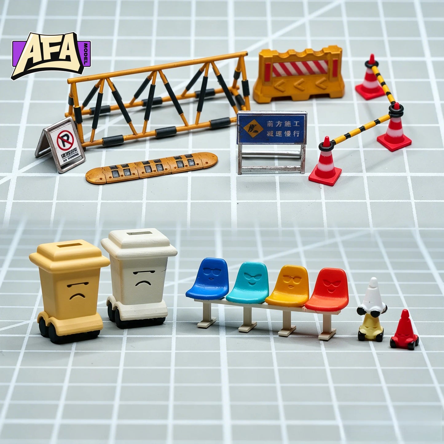 Resin Diorama 1:64 Scale model kit diorama Miniature prop Kit Model Props Creative Photography Display Collection Decoration